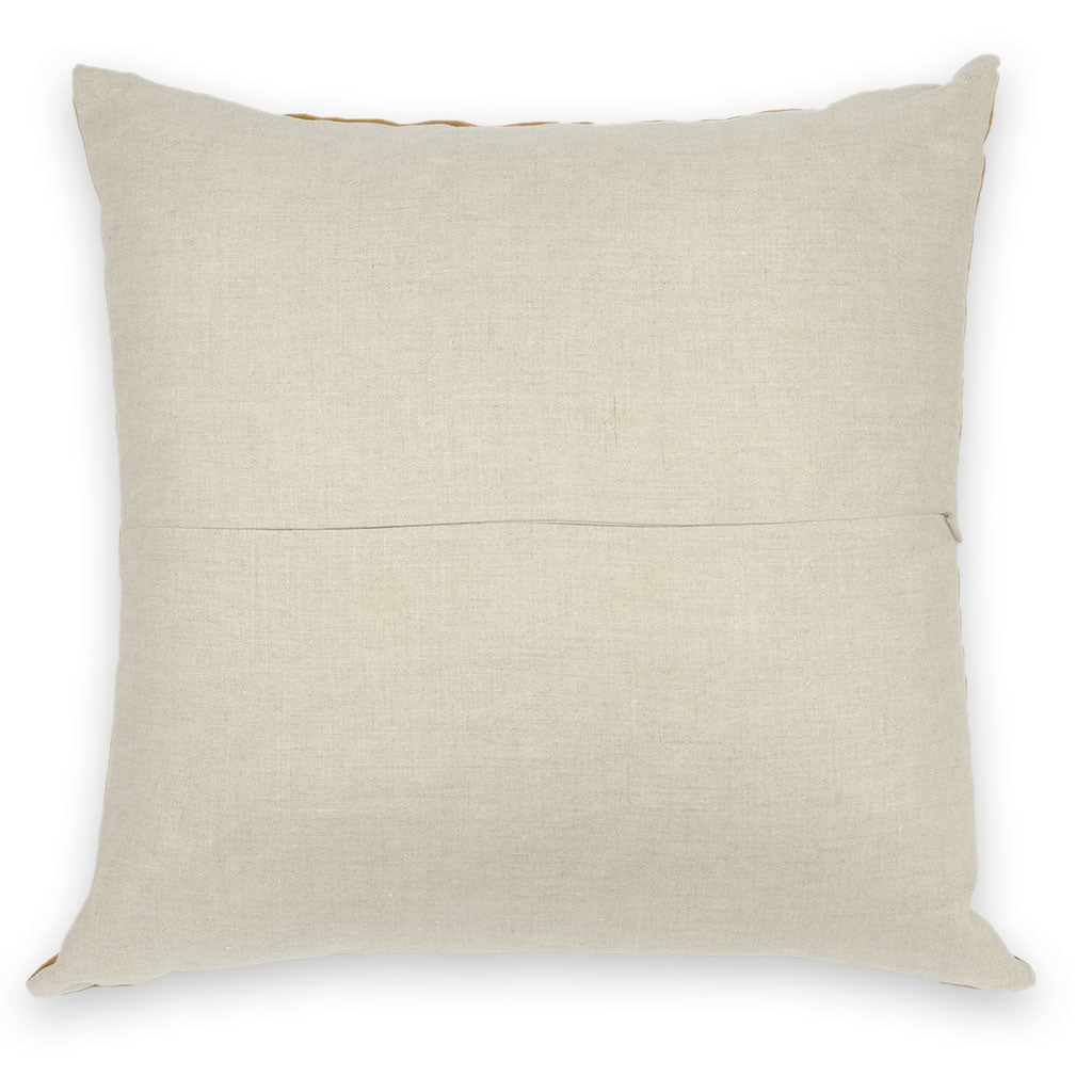 Umber Meridian Patchwork Pillow Cover